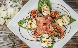 Food Plating drizzled with BBQ Sauce